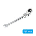 1/4-15/16 Inch 1-Piece Imperial Size Ratchet Wrench Set of Keys Spanner Flexible Head Universal Hand Tools Car Repair Tool