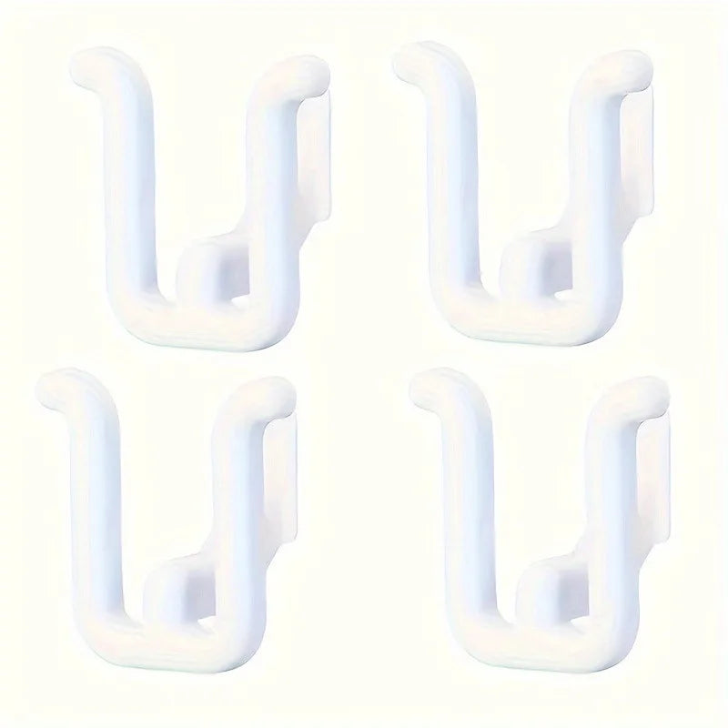 4Pcs Self Adhesive Slipper Rack - Waterproof, Wall Mounted Shoe Hook for Bathroom, Kitchen and Bedroom Decorations, Space Saving