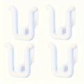 4Pcs Self Adhesive Slipper Rack - Waterproof, Wall Mounted Shoe Hook for Bathroom, Kitchen and Bedroom Decorations, Space Saving