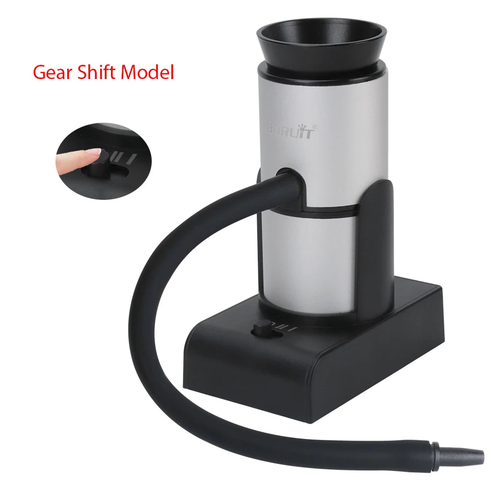 BORUiT Portable Molecular Cuisine Smoking Gun Smoke Infuser Food Cold Smoke Generator Meat Burn Smokehouse Cooking for BBQ Grill