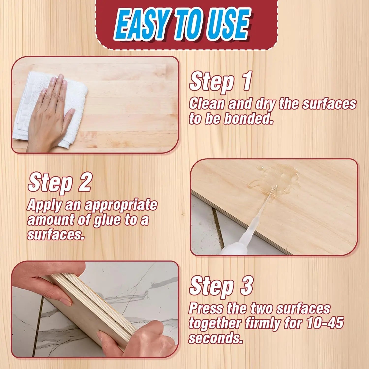 LOOLIFL 502 Super Glue Instant Quick-drying Cyanoacrylate Adhesive Leather Rubber Glass Wood Metal Strong Bond Liquid Glue Tool