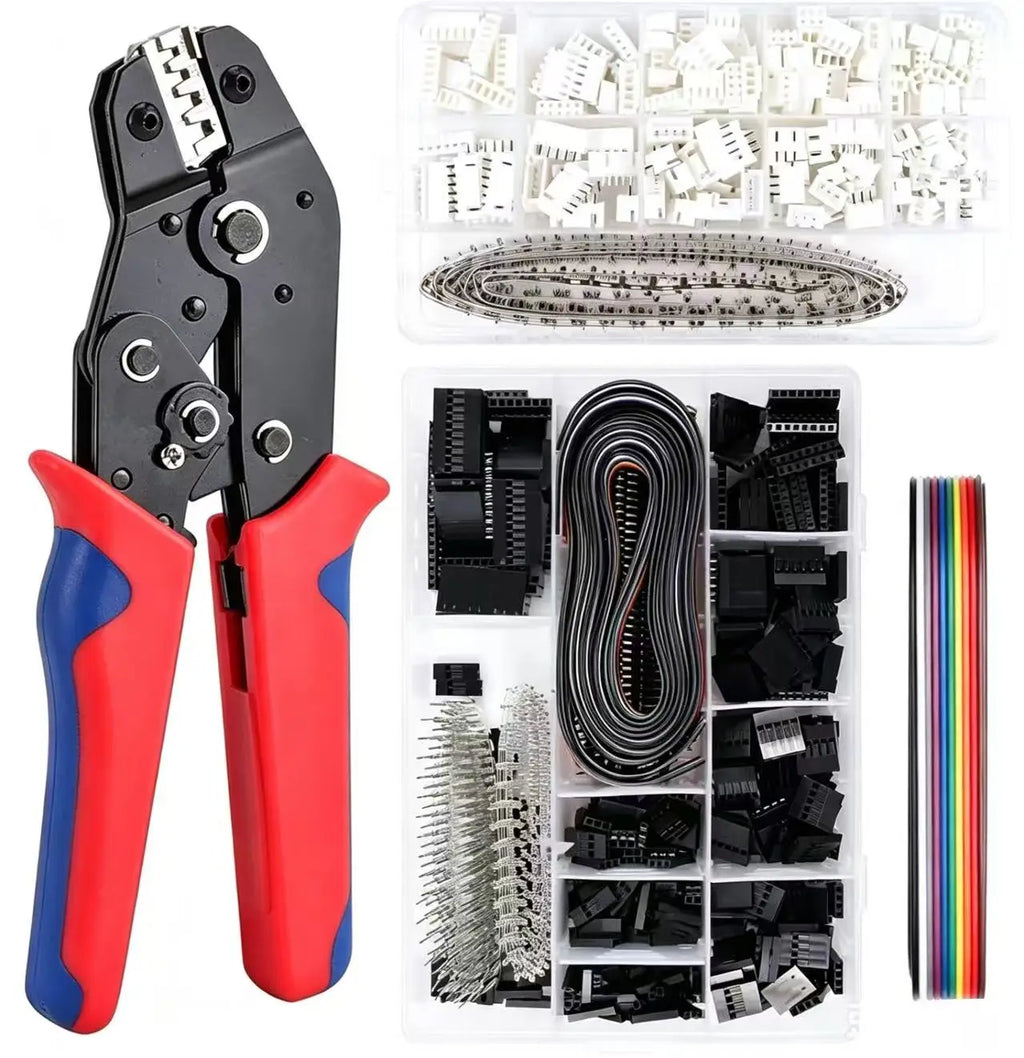 460/1550PCS Micro JST-XH Dupont Wire Connector Kit 2.54mm 2/3/4/5/6Pin Male/Female Pin Header Cable Jumper Housing Adapter