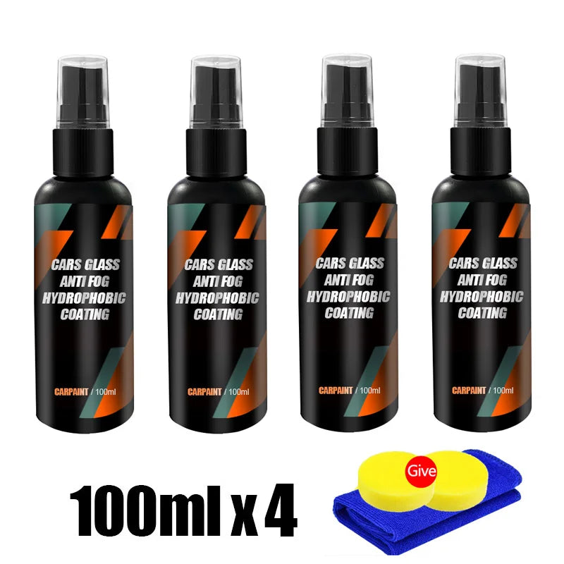 Motorcycle Helmet Water Repellent Spray Anti Rain Coating For Car Glass Hydrophobic Anti-rain Car Windshield Mirror Polish Kit