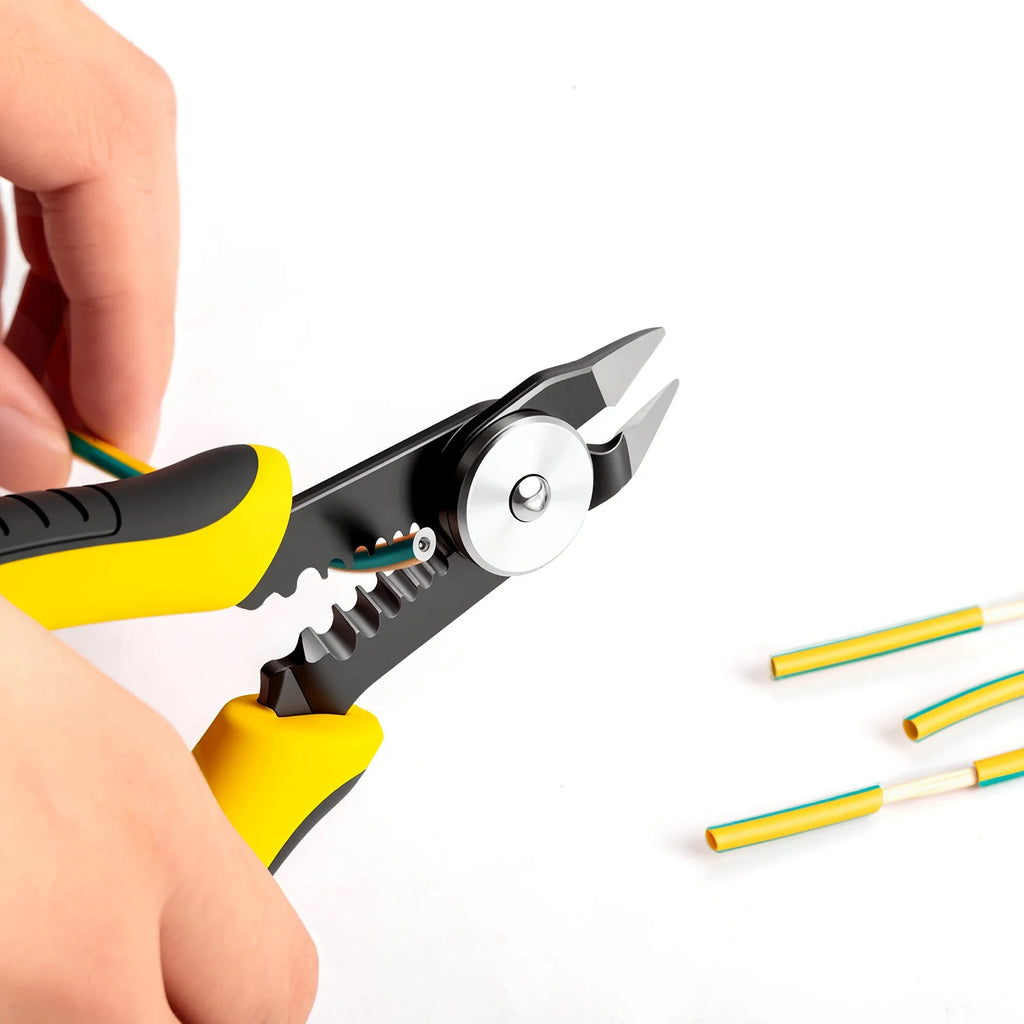 Bomurphy Wire Cutters 5.8-Inch Flush Pliers with Supplementary Stripping, Cutting Pliers, Handy and Slim Diagonal Cutters
