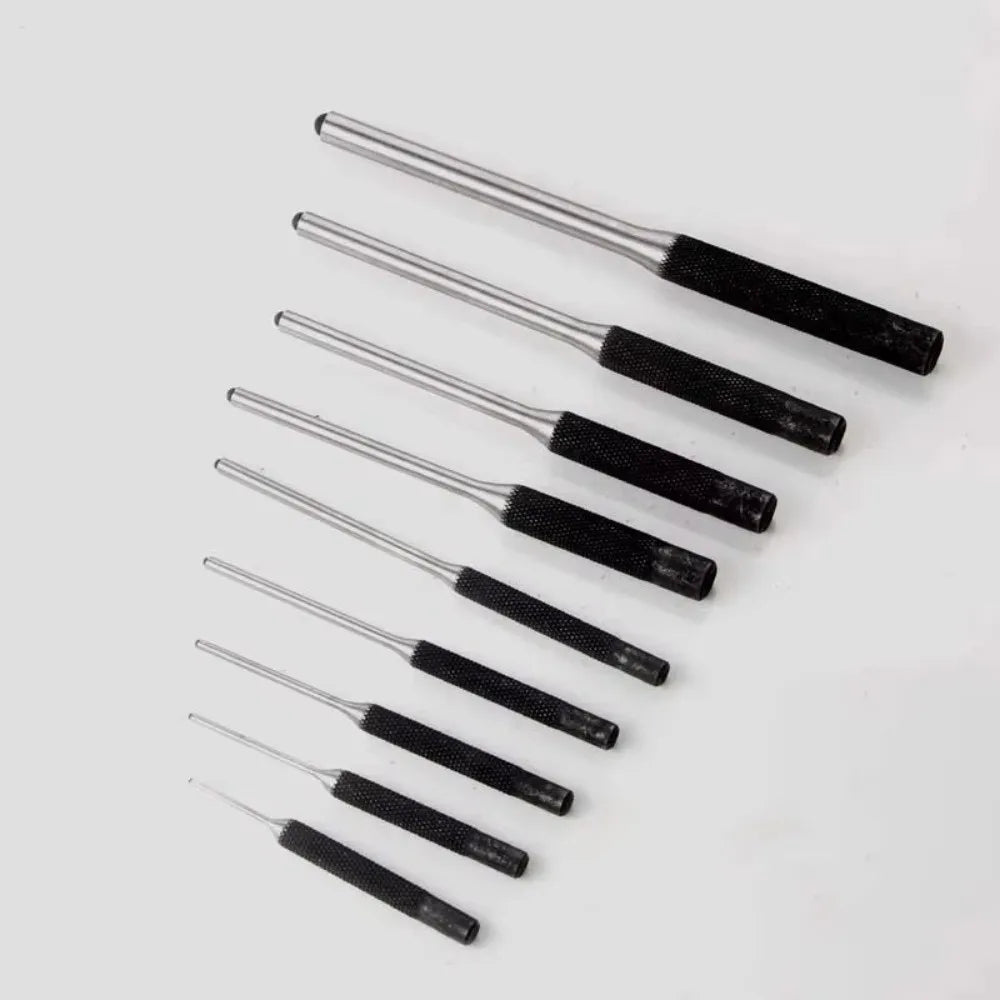 9Pcs High Hardness Steel Roll Pin Punch Set Hand Tool Professional Grade Chisel Tools Carrying Case Pin Removing Tool Carpenters
