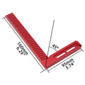 Woodworking Scriber T-type Ruler, Mark Measurement Aluminum Precision Cross-calibration Ruler Hole Positioning Scribing Gauge