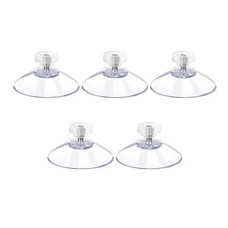 5/10/20/30pcs Suction Cups Hook with Screw Clear PVC Sucker Pads Hook Strong Adhesive Windows Glass Suction Cup Holder Hook