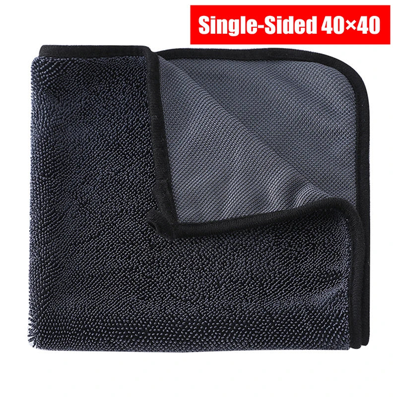 Car Wash Towel Microfiber Single/Double-Sided Ultra Absorbent Car Wash Cloth Cleaning Drying Towel Washing Car Cleaning Tool