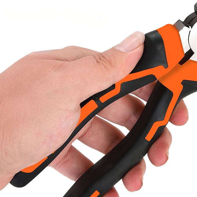 3 Piece 8''/6” Universal Diagonal Pliers Needle Nose Pliers Set Wire Cutters Electrician Hardware Hand Tool for Home Workshop