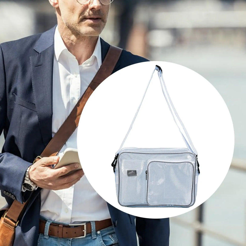 Engineer Bag Convenient Anti Static Water Resistant Versatile PVC Shoulder Bag for Daily Use Business Travel Work Office Outdoor