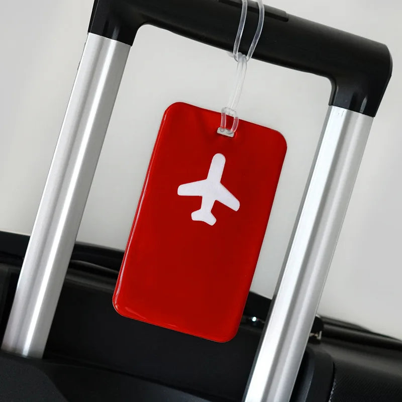 Fashion Travel Business Luggage Tag Suitcase Address Label Luggage Boarding Case Label Name ID Address Clip Travel Accessories