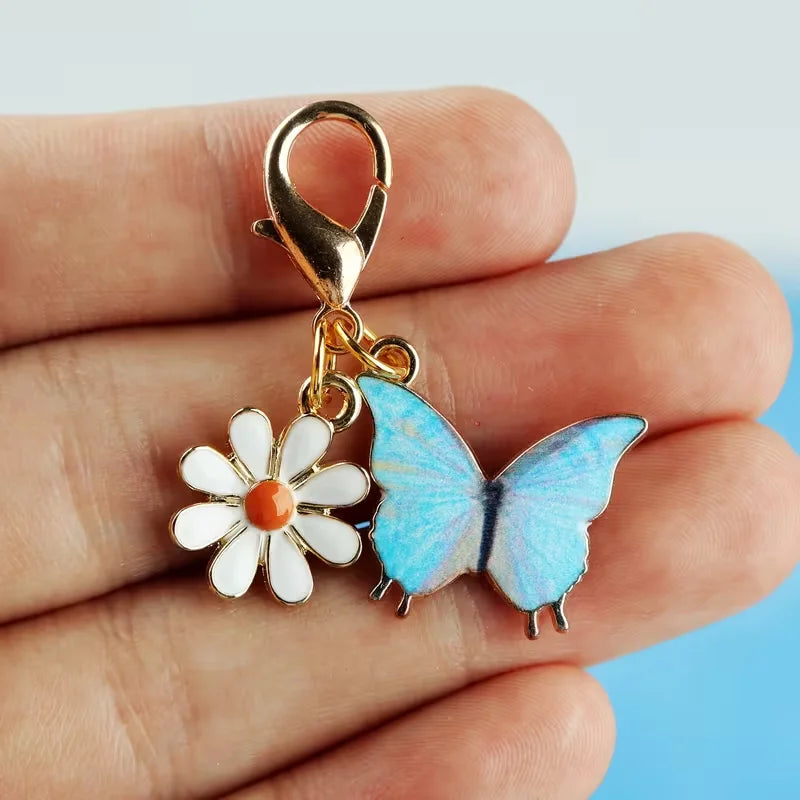 12 Pieces of Charming Butterfly Keychains, Suitable for Backpack Decoration, Bag Accessories, Birthday, Party Gifts.