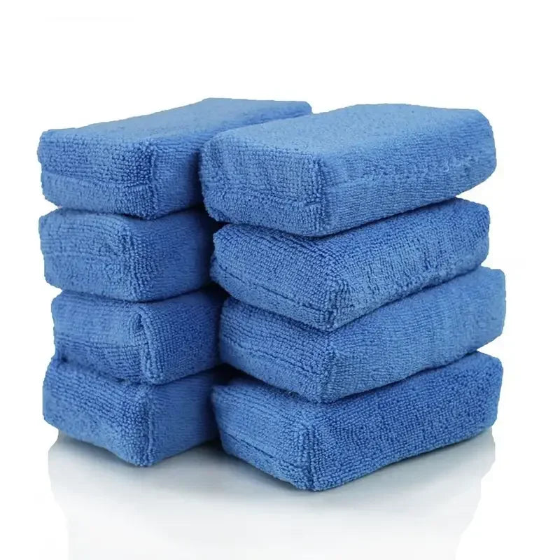 1/20pcs Car Wax Applicator Pads Microfibre Polishing Sponges Soft Auto Detailing Waxing Sponge Cleaning Foam Car Paint Care Pad