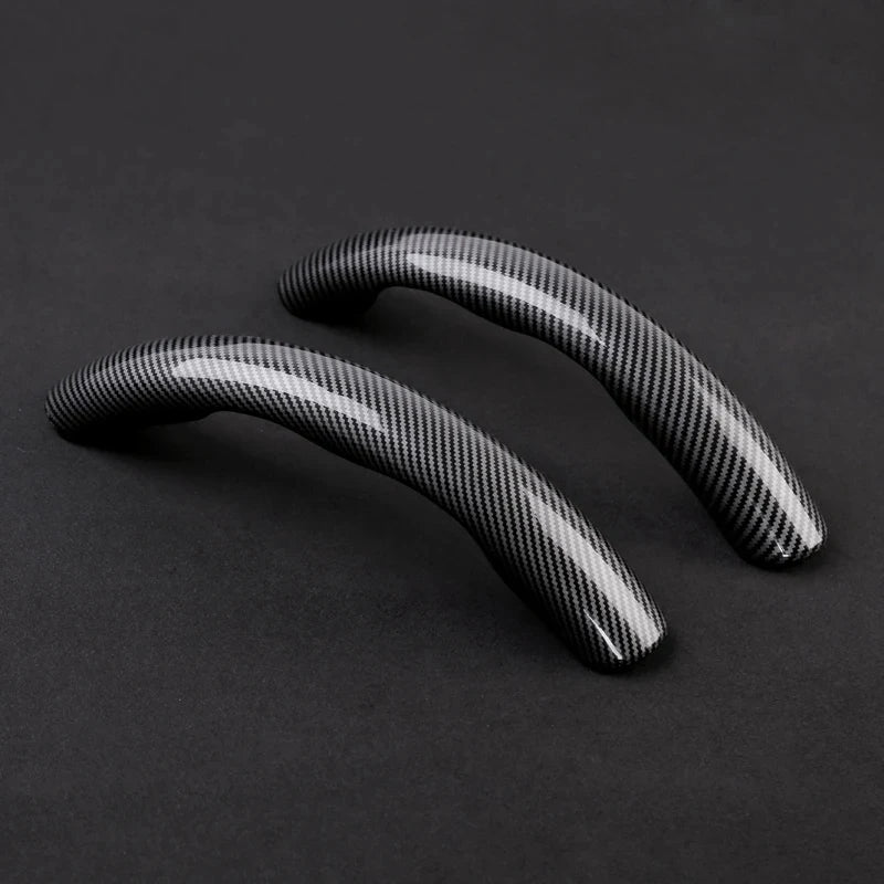 For Smart Fortwo Forfour Forjeremy 451 453 Brabus Roadster Forstars Sprite 1 3 5 Car Carbon Fiber Texture Steering Wheel Cover