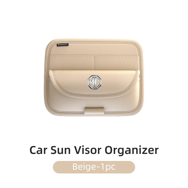 Car Sunglasses Storage Box Visor Glasses Case Card Holder Interior For Morris Garages MG 6 3 5 7 TF ZR ZS HS GS GT Hector