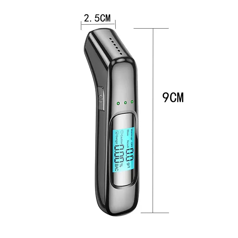 Digital LCD Alcohol Tester Machine Mini Alcohol Tester Breath Analyzer Pocket Alcoholtester Breathalyzer For Drunk Driving
