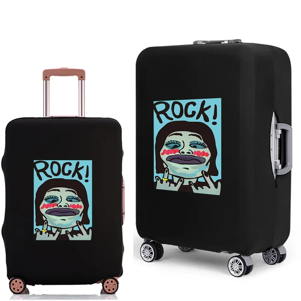 Luggage Case Suitcase Protective Cover 2022 New Funny Pattern Travel Elastic Luggage dust-proof Cover Apply 18-28 Suitcase