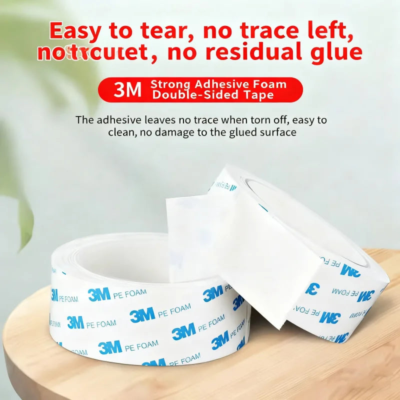 3M Strong Foam Double-Sided Adhesive 1600T Non-Trace High Viscosity Tape High Temperature Resistant Waterproof Adhesive Tape