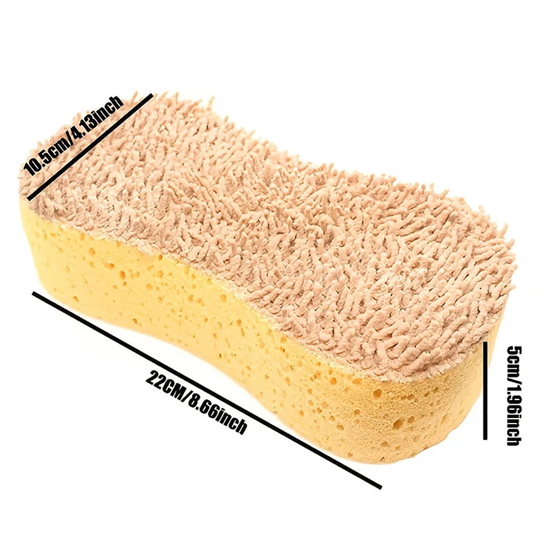 Extra Large Eight-Shaped Chenille Car Wash Sponge Anti-Scratch Super Absorbent Home & Auto Cleaning Tool