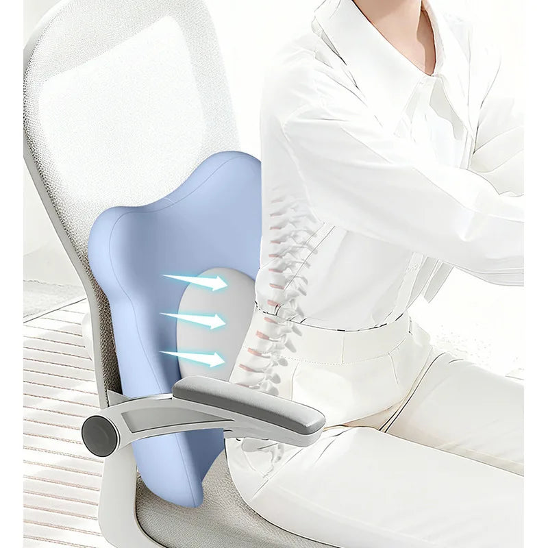 Inflatable Support Cushion Design For Car Waist Protection And Lumbar Pillow Ergonomic Lumbar Support Pillow Press Type Cushion