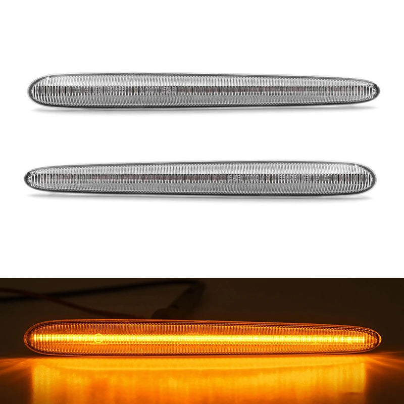 For Alfa Romeo Giulietta 940 2010-2021 Clear & Smoked Lens LED Side Marker Lamp Amber Front Side Fender Turn Signal Lights