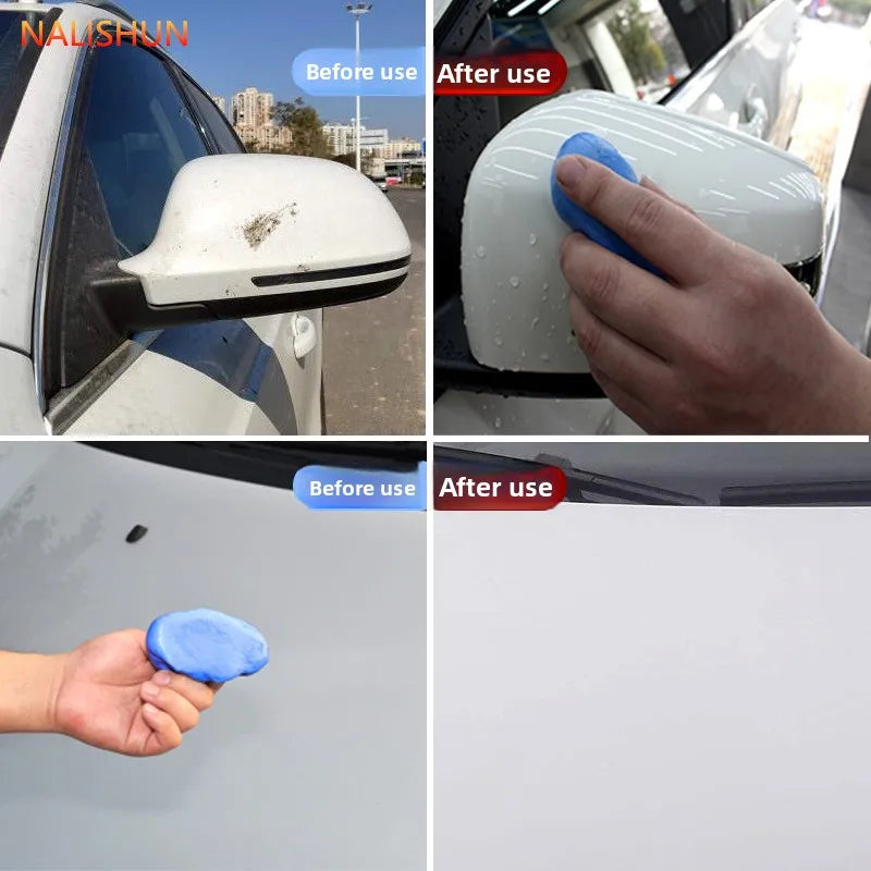 200g /500g Car Wash Mud Powerful Stain Removal Paint Finish Glass Decontamination Volcanic Clay Automobile Cleaning Tool