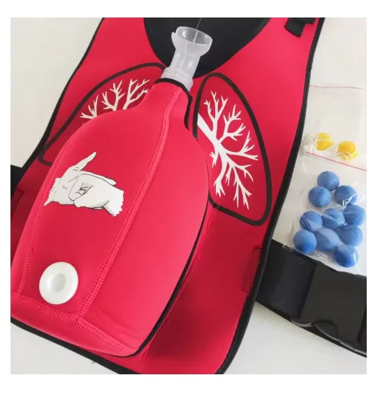 Heimlich Maneuver Vest Adult/Child Anti Choking CPR Training Simulator First Aid Training Wearable Vest Practice Model