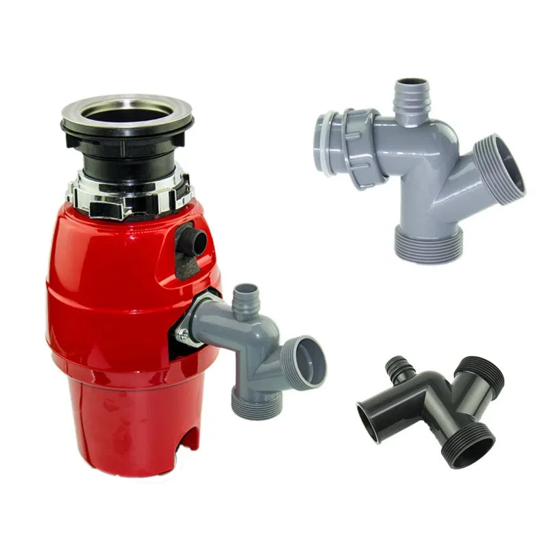 Kitchen Waste Disposer, Three-way Elbow, Single Double Groove, Four-way Elbow, Garbage Crusher Accessories, Sewer Odor Proof Cup