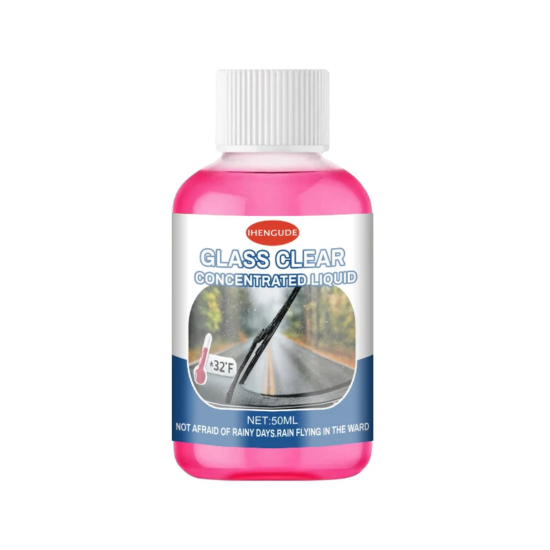 Concentrated Car Glass Coating Waterproof Windshield Wiper Fluid, Keeps Surfaces Smooth, Rainproof, and Anti-Fog Without Streaks, Quickly Restores Glass Clarity