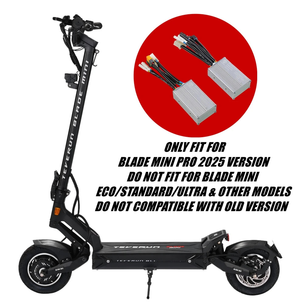 2025 New Version 52V23A Controller for TEVERUN BLADE MINI PRO Electric Scooter 52V 23A Newest APP Version for Front & Rear Motor