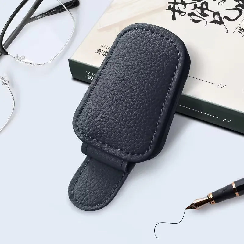 1pc Universal Car Sun Visor Glasses Clip, Made Of PVC, Car Glasses Holder, Interior Accessories, Glasses Storage Rack