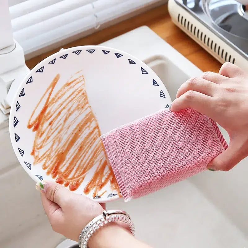5/20Pcs Dishwashing Sponge Cleaning Thick Dishwashing Pad Kitchen Scrubbing Dishcloth Multi-Purpose Brush Dish Washing Absorbent