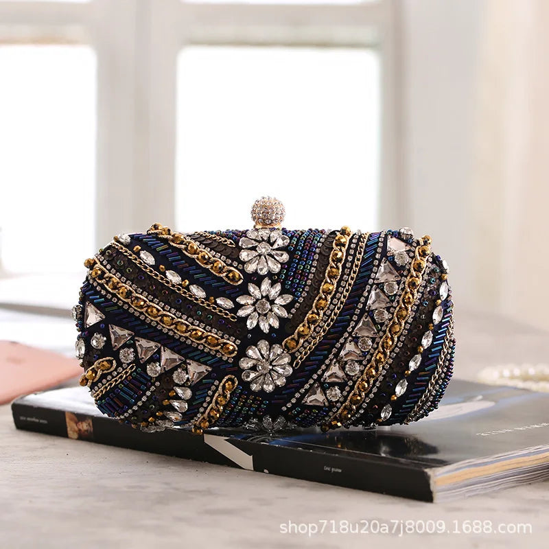 High Quality Beaded Bag Shape Wedding Dinner Party Ladies Beaded Embroidery Evening Bag
