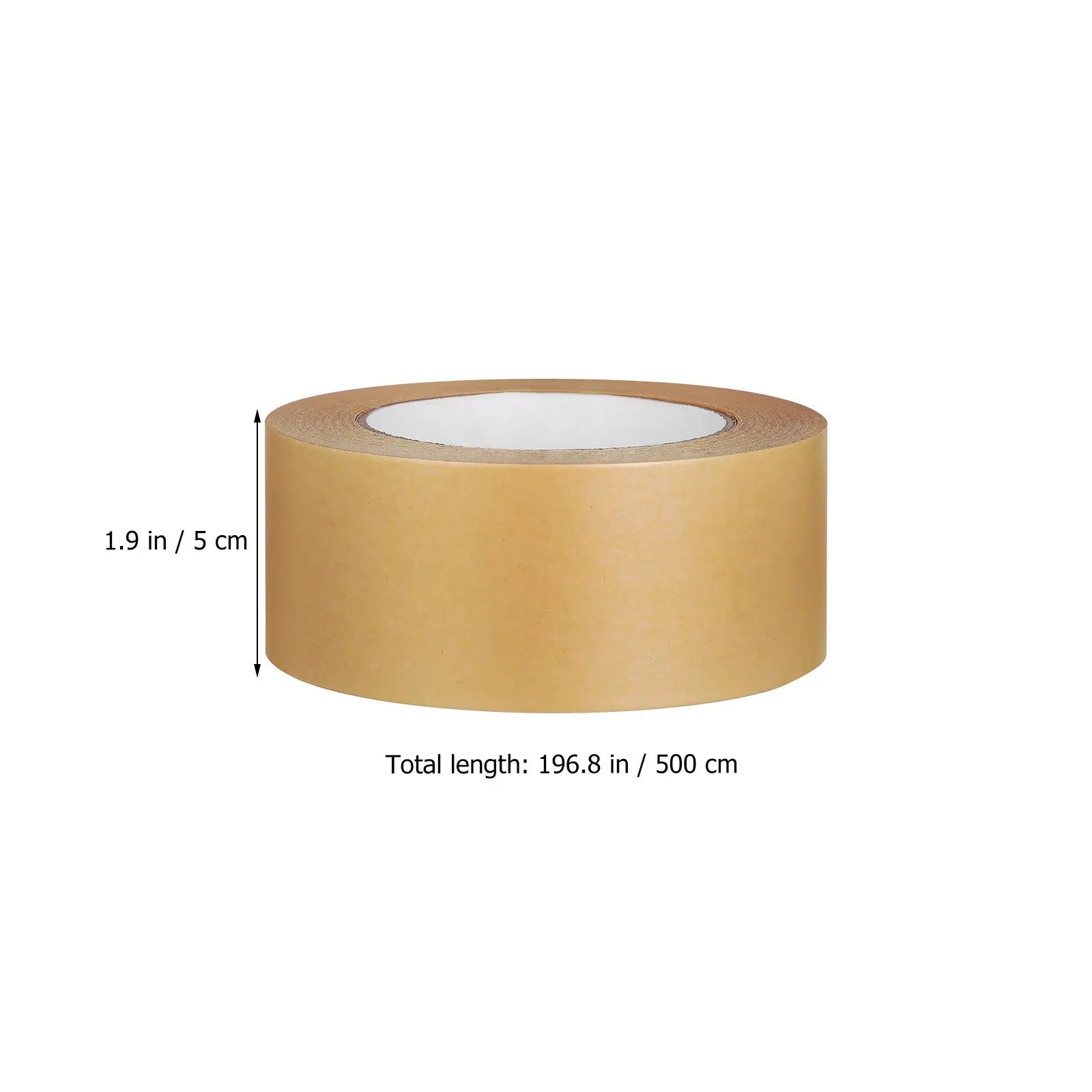 Brown Kraft Paper Tape Roll Secure Adhesive Heavy Duty Packing Tape Writable Surface Hand Tearable for Shipping Packaging