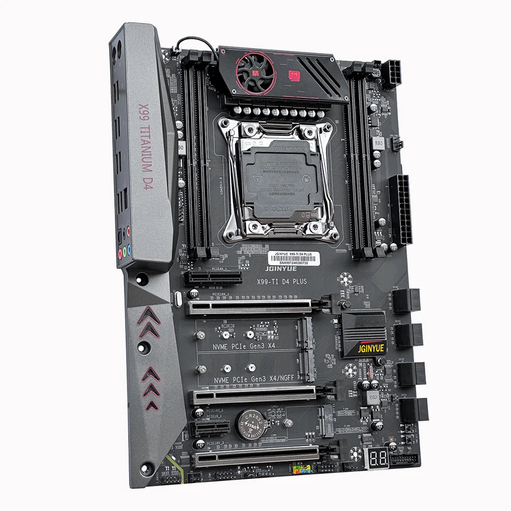 JINGYUE X99 TI D4 Placa Mãe Gaming Motherboard Support LGA 2011-3 E5 V3 V4 CPU DDR4 RAM NVME M.2 SATA USB3.0 ATX Motherboard X99