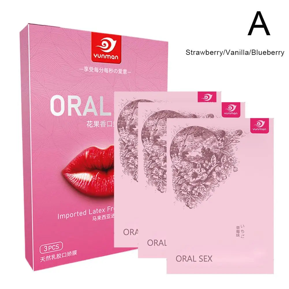 1/2 Packs Fruit Flavor Ultra-Thin Oral Sex Membrane Soft Vagina Anus Mouth Tongue Licking Penis Oral Sex Film Couples Sex Game