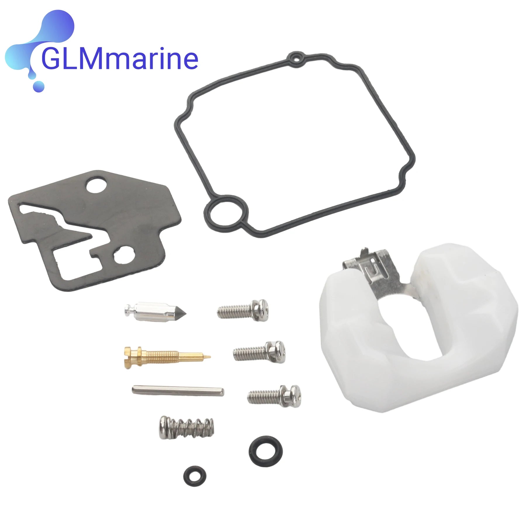 Outboard Carburetor Repair Kit 66M-W0093-00 Compatible with Yamaha 9.9HP 13.5HP 15HP 4-Stroke Boat Engines 66M-W0093-01 802706A1