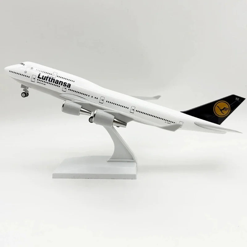30cm Scale Plane 1/250 B747 Series Model Airplane Toy Resin Diecast Airplanes Building Kit (With Stand) Aviation Toys for Boys