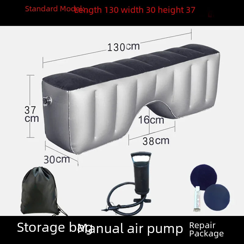 Inflatable Car Bed For Travel Suitable For Sedans Suvs Business Vehicles Rear Seat Sleeping Pad Footrest Filling Pad