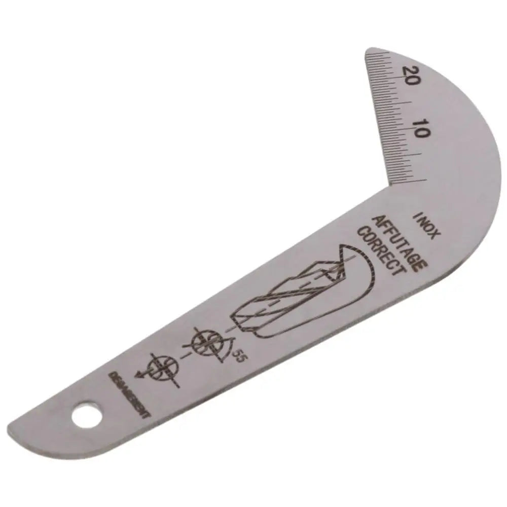 Stainless Steel Stainless Steel Drill Bit Sharpening Gauge Silver Double-sided 118 Degree Drill Bit Angle Gauge Drill