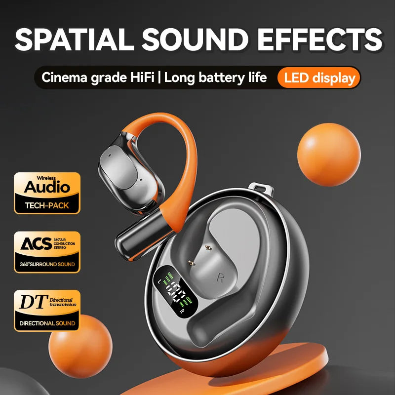 M113 Bluetooth headphones are wireless over-ear type with open and non-in-ear air conduction, specifically designed for sports