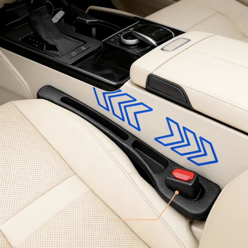 2 Pack Universal Silicone Car Seat Gap Filler Strip Gap Plug Leak Proof Pad for Car Interior Storage Hold Phones Wallet