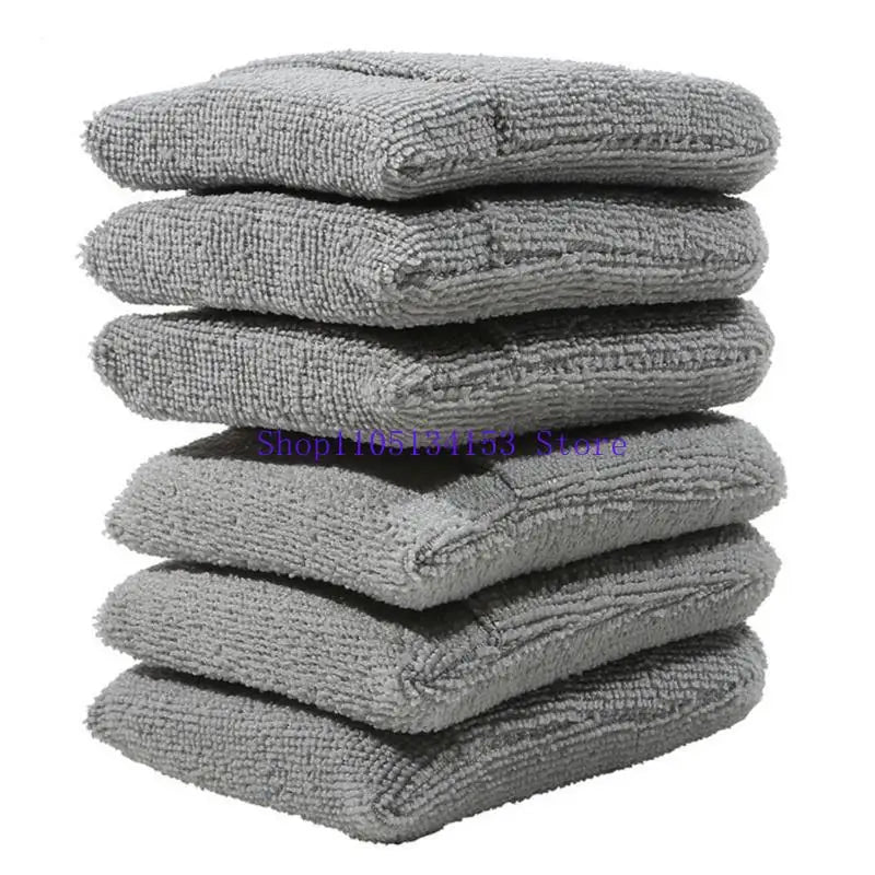 hg89 U Shape Design Car Wash Sponge Soft Microfiber Applicator Mitts Fit for Waxing Cleaning Polishing Without Damaging Paint