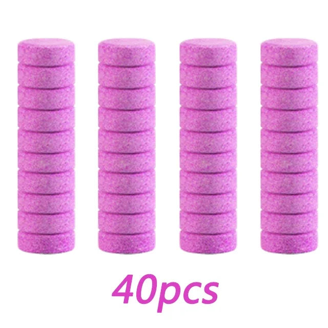 20/40/60Pcs Car Effervescent Washer Tablet Solid Washer Agent Auto Windscreen Washing Tablet Car Cleaning Tools Auto Accessories