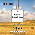 10 Customizable Photo Car Air Fresheners, Personalized Creative Decorative Fragrance Sheets, Support Customization of Company Logos, Photos of Family, Friends, and Pets