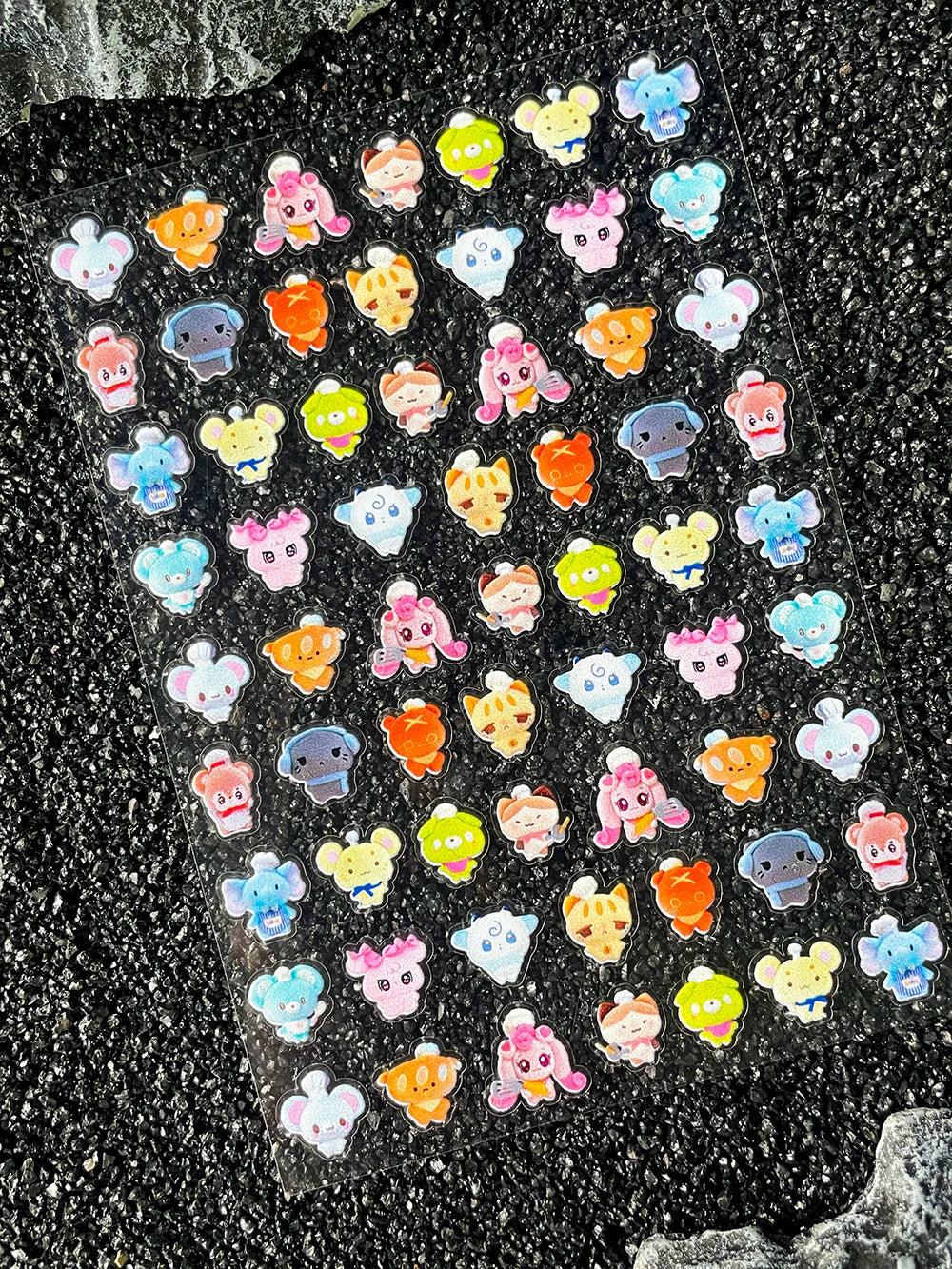 Kawaii Animal Mini Little Rabbit Panda CAT Luggage Tags Stickers Pvc Diary Notebook Skateboard Mobile Phone Nail Art Stickers