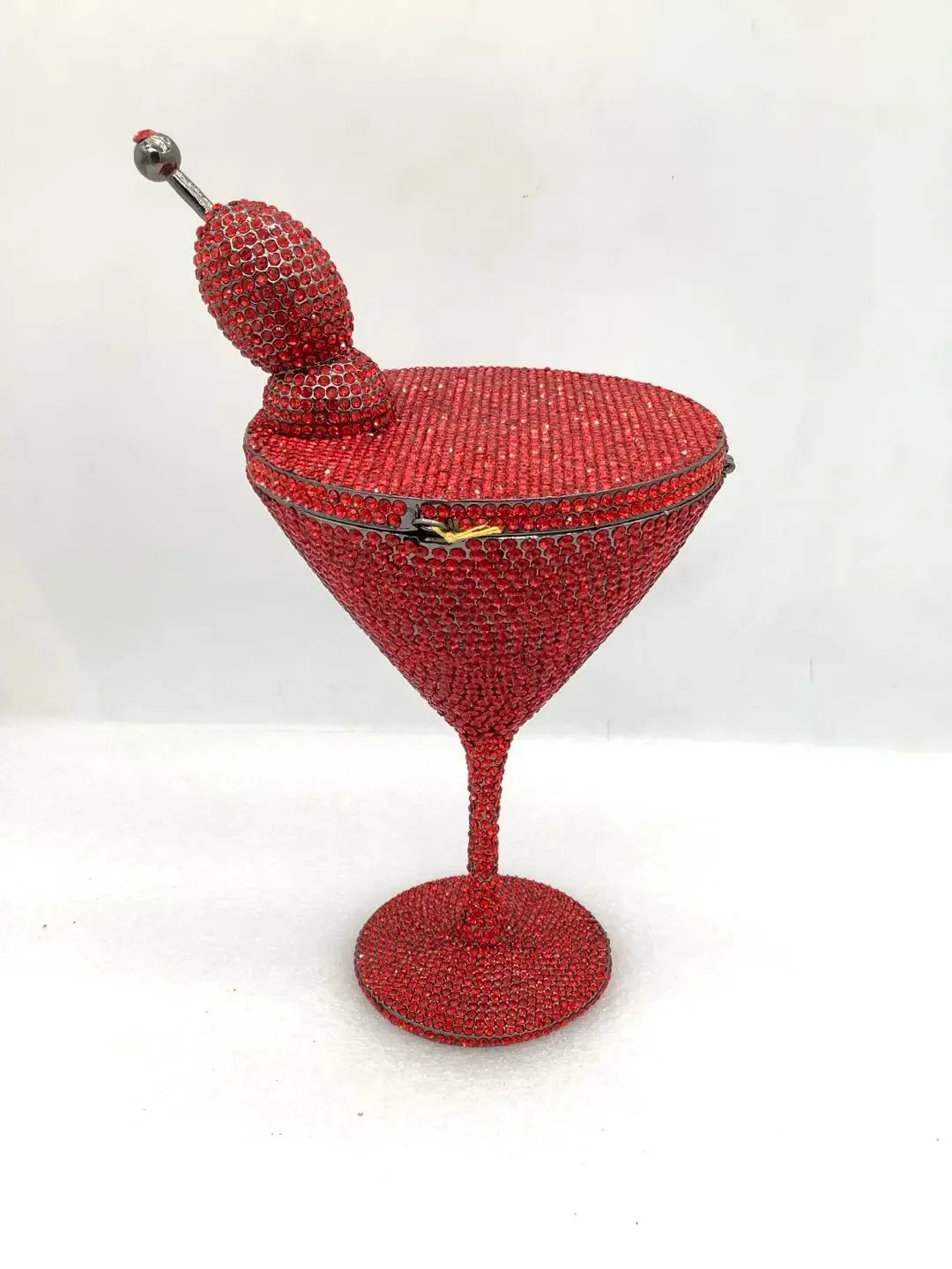 WHTUOHENG Martini Evening Bag Diamond Clutches Goblet Shape Crystal Party Rhinestone Wedding Clutch Cocktail Women Purse Handbag