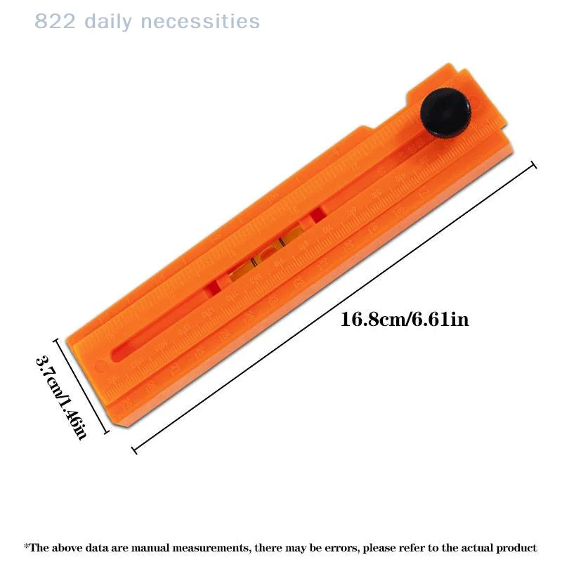 convenientWoodworking Multi-angle Marking Ruler Positioning Scribing Protractor Tools Right Angle Marking Ruler Measuring Tools
