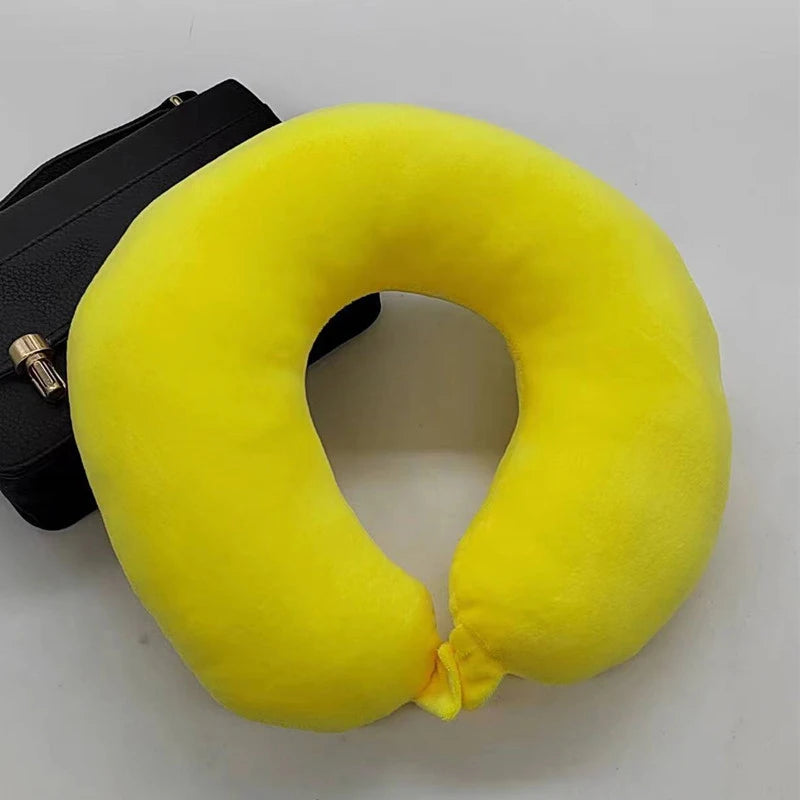 U-Shaped Neck Pillow for Cervical Support Portable Travel Pillow for Sleeping and Car Rides Massage Pillow for Naps PP Cotton U-