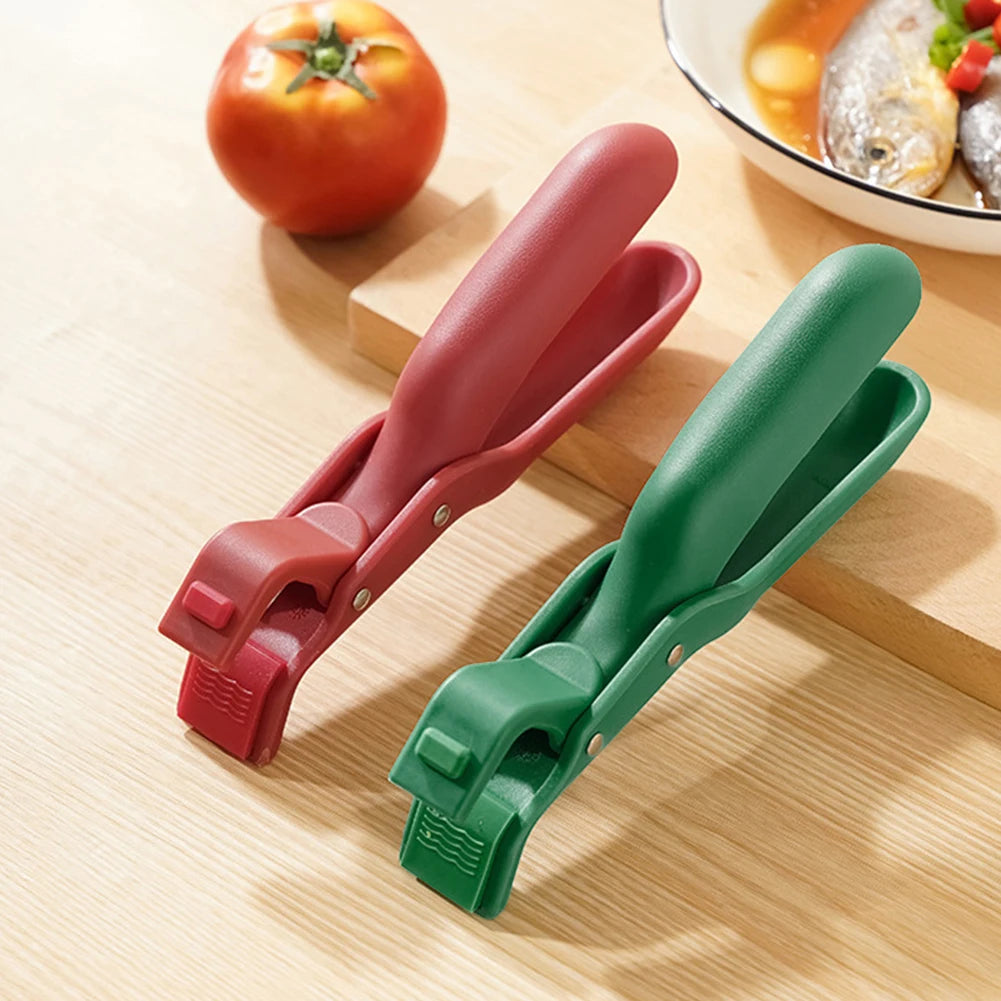 Hot Plate Gripper Clips Holder Tongs Bowl Holder Pot Clip For Kitchen Moving Hot Plate Bowls Pizza Pan Air Fryer Microwave Oven